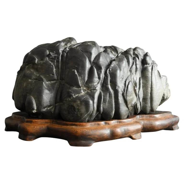 Japanese Old Scholar's "Suiseki"/appreciated Mountain / OB335 — Furniture — resale