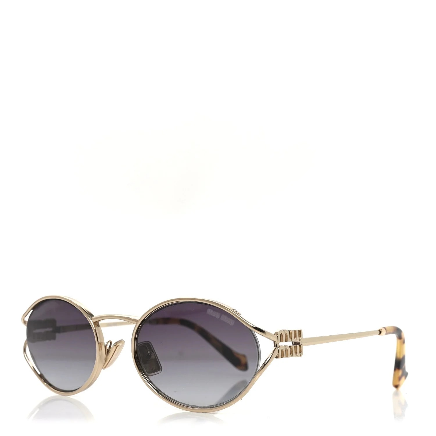 Miu Miu — Metal Oval Sunglasses SMU52Y — Accessory — resale