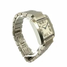 Cartier Tank Française SM W51008Q3 White Dial Stainless Steel Quartz Polished B 3