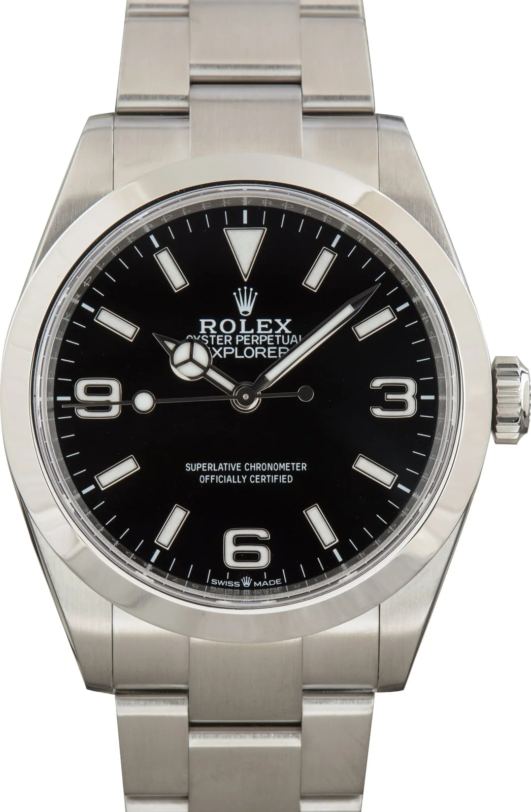 Steel Rolex Explorer 40 Ref 224270 Black Arabic Dial 3