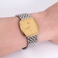 Working Omega de Ville Square Gold Two-Tone 3510 4