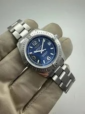 Breitling — 2015 Breitling Colt 36mm Blue Dial Stainless Steel Quartz A74389 B+P — Watch — resale