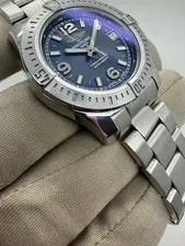 2015 Breitling Colt 36mm Blue Dial Stainless Steel Quartz A74389 B+P 3