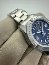2015 Breitling Colt 36mm Blue Dial Stainless Steel Quartz A74389 B+P 4
