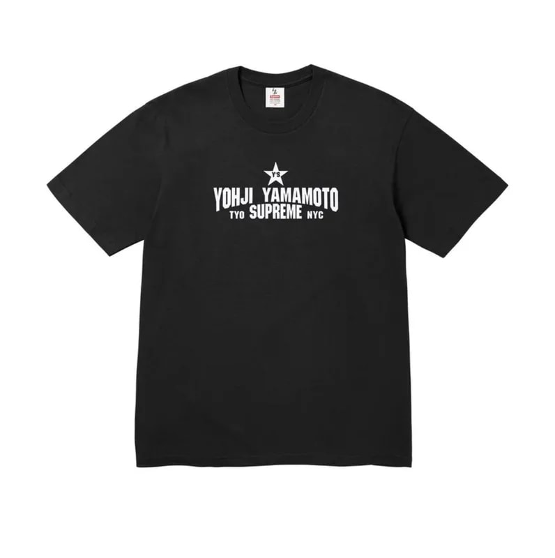 Supreme — Supreme Y's Yohji Yamamoto Star Tee — streetwear — resale