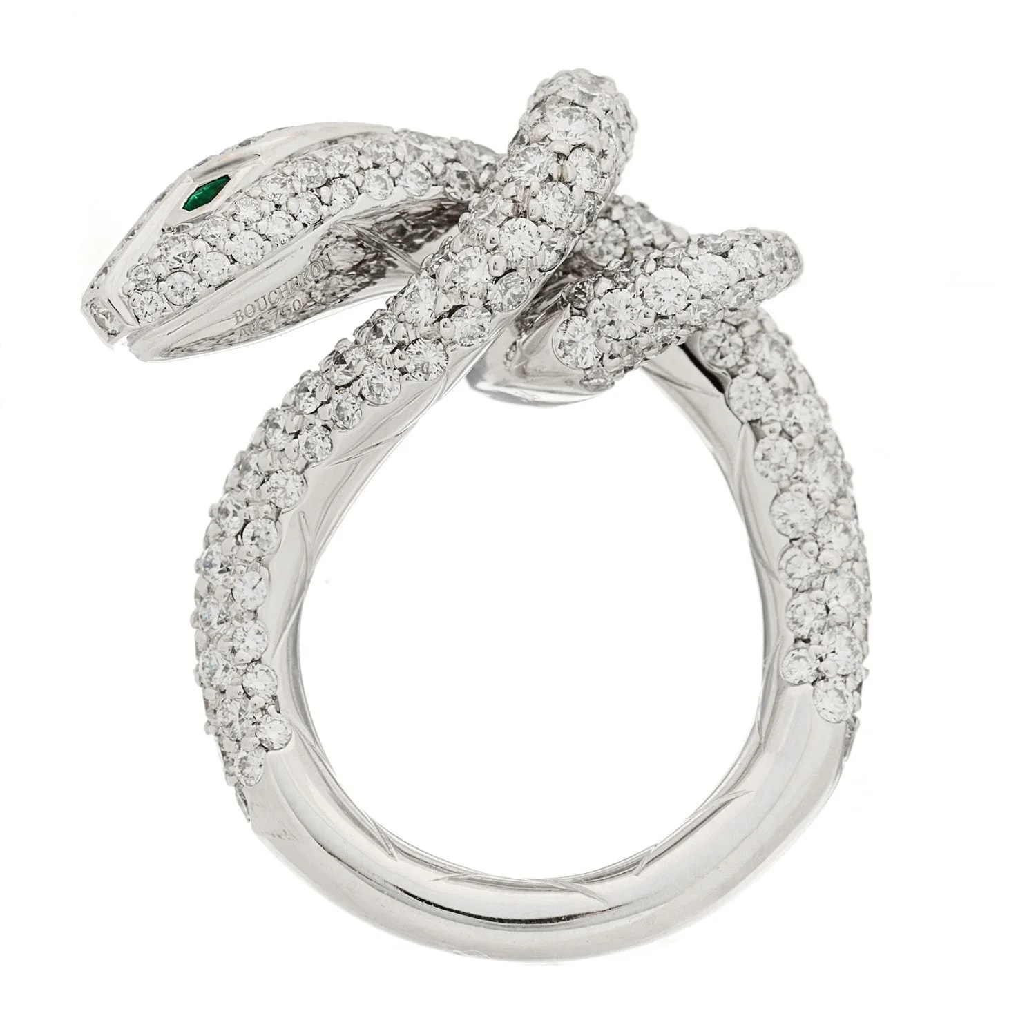 Boucheron — 18K White Gold Kaa 54 6.75 — Jewelry — resale