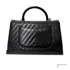 Chanel Chevron Coco Top Handle Flap 3
