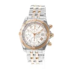 Breitling Chronomat Evolution C13356 44mm Silver Dial Steel Rose Gold 3