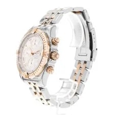 Breitling Chronomat Evolution C13356 44mm Silver Dial Steel Rose Gold 4