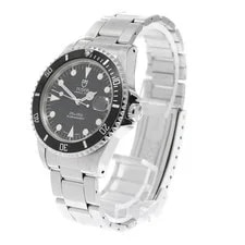 Tudor Prince Date Submariner 75190 36mm SS Black #C21620 2