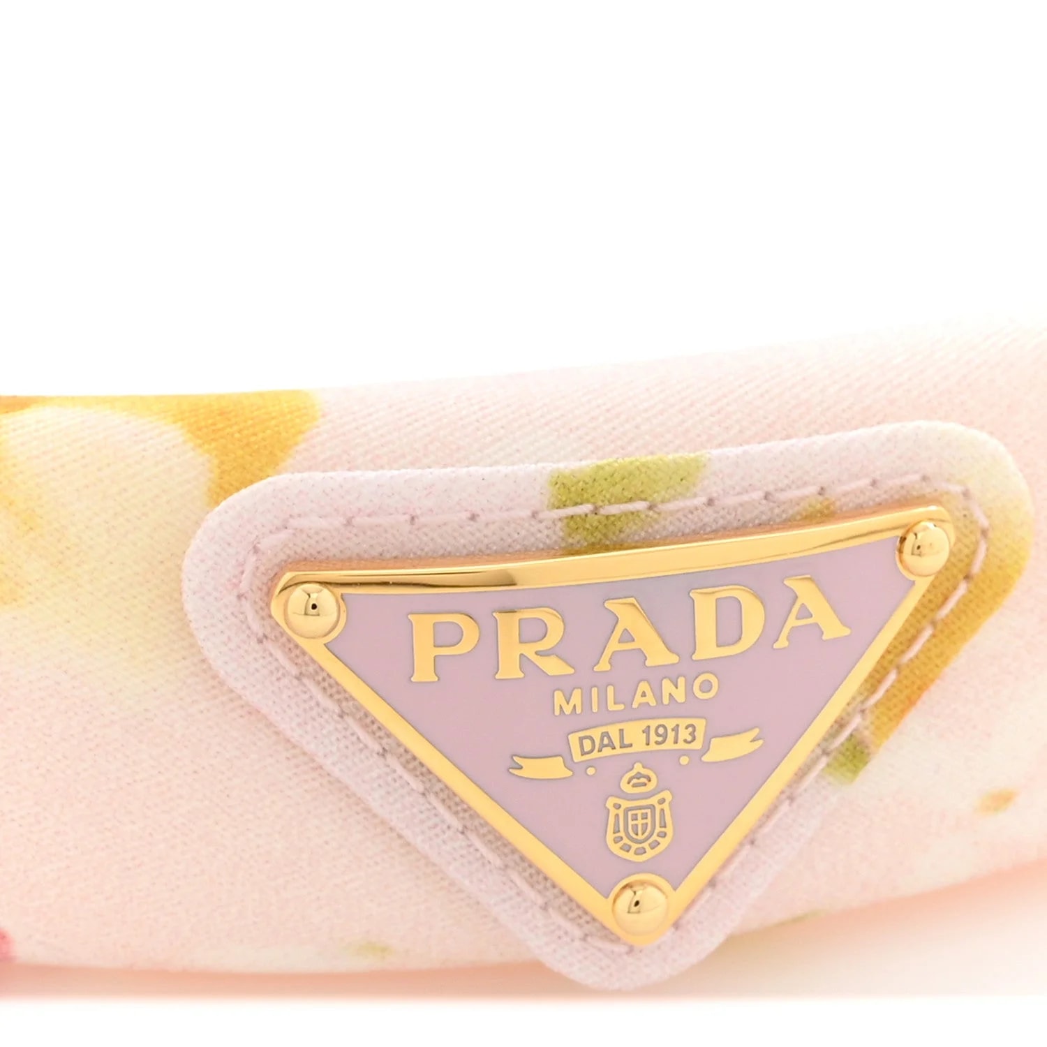 Bouquet Triangle Logo Thin Headband Alabastro 4