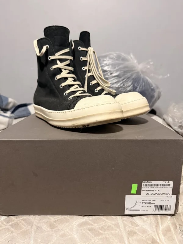 Rick Owens — Rick Owens Mainline Ramones Milk — Sneaker — resale