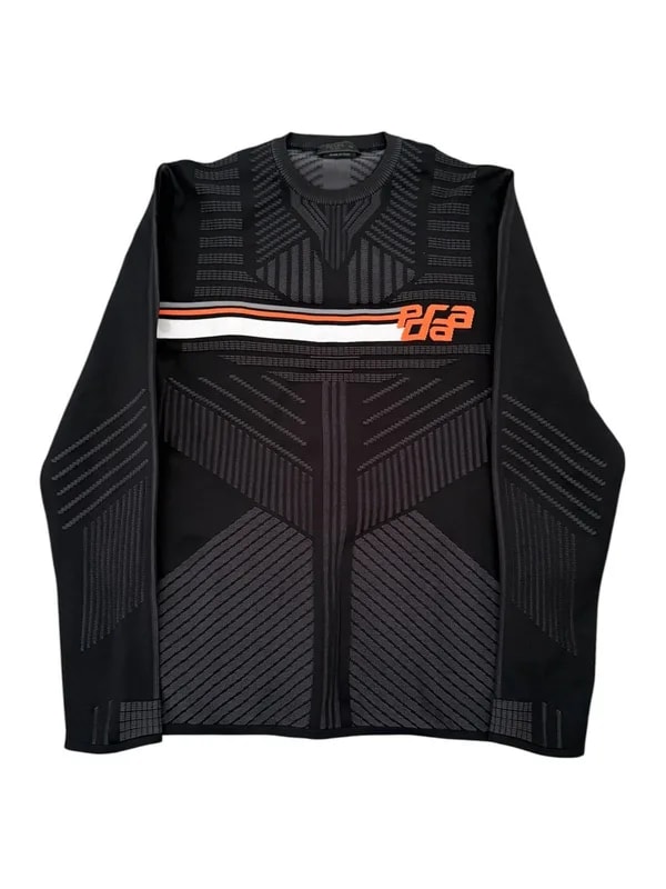 Prada — Prada Geometric Racing Stripe Technical Sweater — streetwear — resale