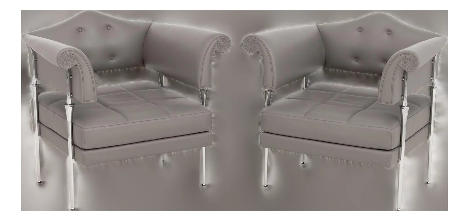 Poltrona Frau — Luca Scacchetti for Poltrona Frau "Hydra Enif" Arm , Pair — Furniture — resale
