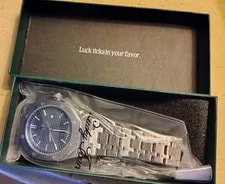 Lucky Fours Oceanus (Modeled After Patek Philippe Nautilus) in Box! 3