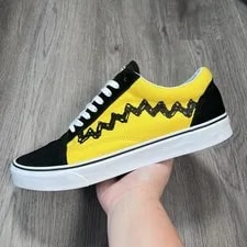 VANS — Vans X Peanuts Old Skool Charlie Limited Edition Shoes 13 Good Grief — Sneaker — resale