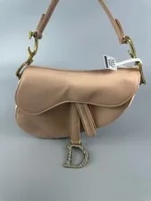 Dior — Dior Saddle Rhinestone -Tone Metal Mini — Handbag — resale