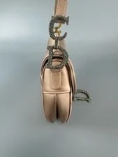 Dior Saddle Rhinestone -Tone Metal Mini 3