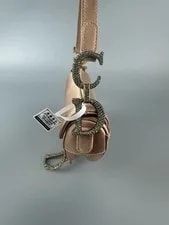 Dior Saddle Rhinestone -Tone Metal Mini 4