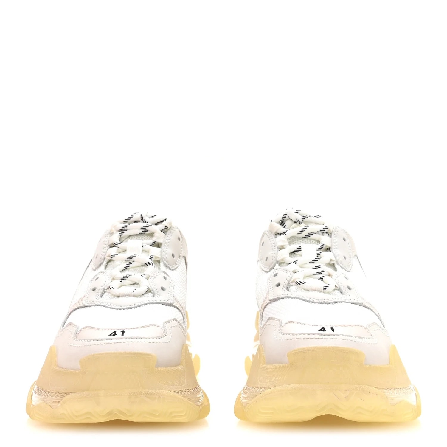 Fabric Clear Sole Triple S 41 3