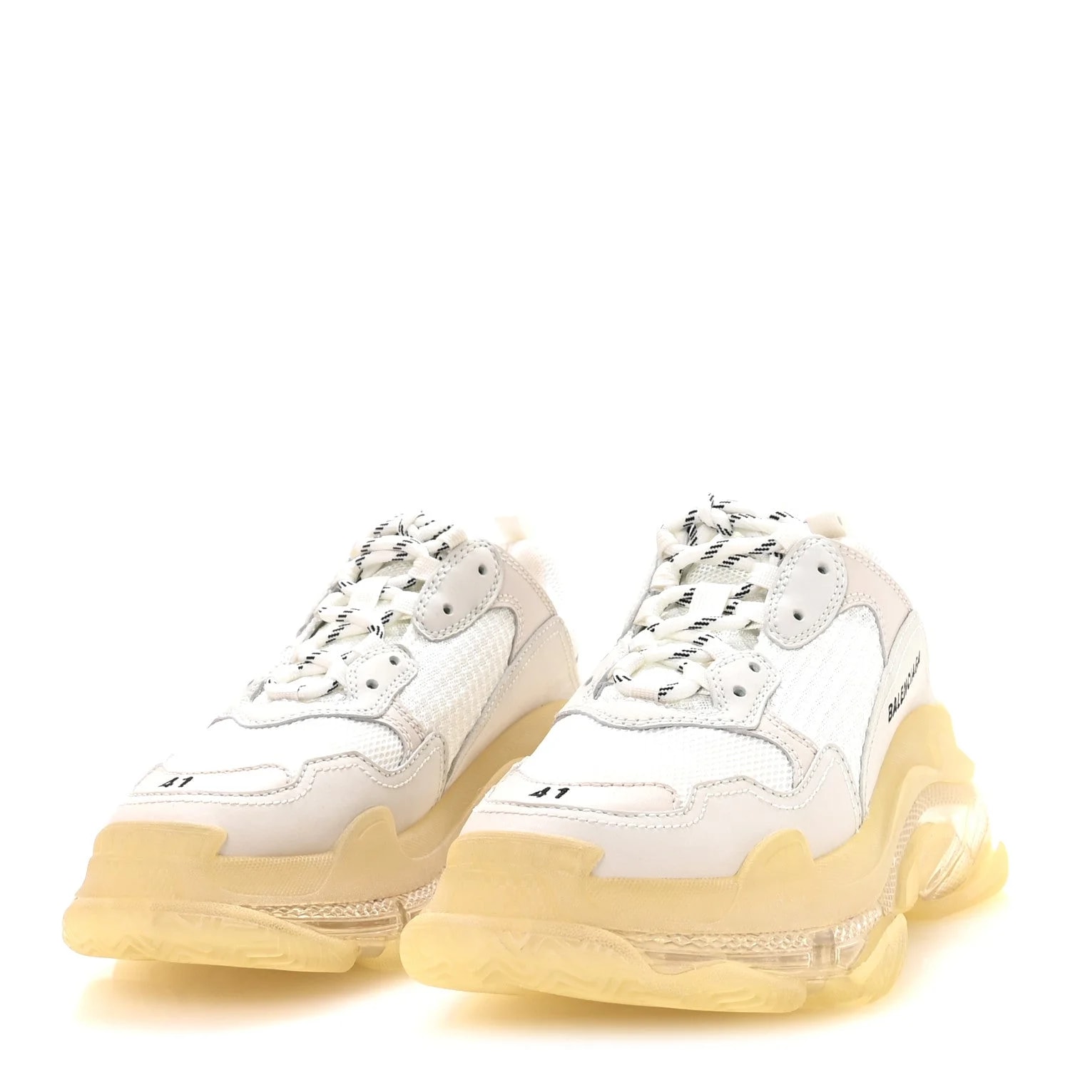 Fabric Clear Sole Triple S 41 4