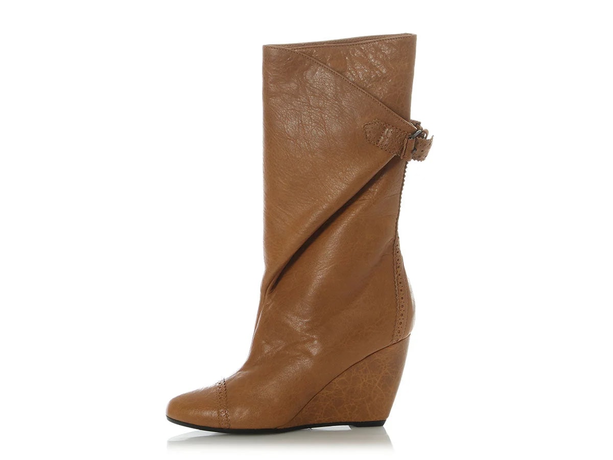 Balenciaga — Balenciaga Cumin Brogues Wedge — Designer Shoe — resale