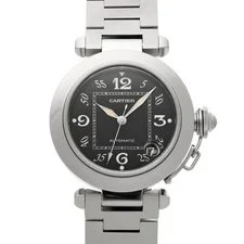 Cartier — Cartier Pasha C W31043M7 ( 2324) 35mm Stainless Steel Black #WW7243 — Watch — resale