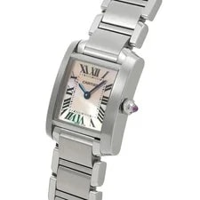Cartier Tank W51028Q3 ( 3217) 25mm Stainless Steel Pink #WW2596 2