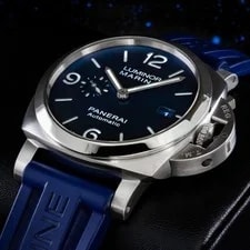 Panerai Luminor Marina 44mm Blue Dial PAM01313 Complete 2028 Warranty 2 Straps 3