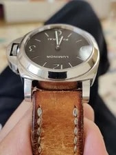 Panerai Luminor Base 44MM PAM00112 Black Dial Hand Winding Fast Ship 4