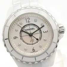 Chanel J12 29mm 8P Diamond Ceramic Diamond White Shell H2570 3
