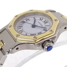 Cartier Santos Octagon SM 24mm Self-winding 18KYG SS 197149 4