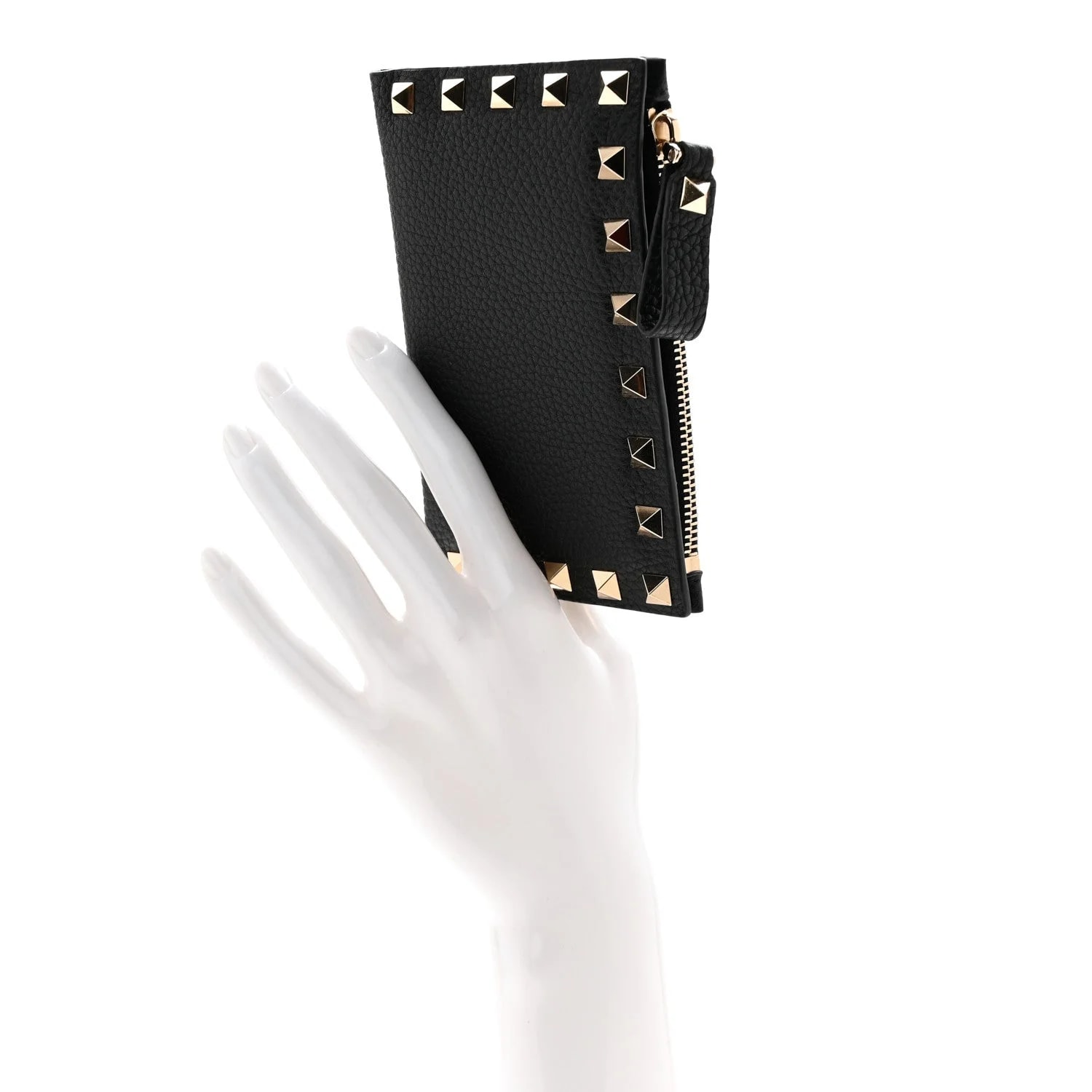 Pebbled Rockstud Coin Case Card Holder 2