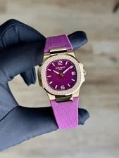 Patek Philippe — Patek Philippe Nautiluse Purple Beton Diamond Bezel Strap 2026 Unworn 7010R-013 — Watch — resale