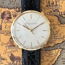 IWC Schaffhausen — IWC Schaffhausen 18K Gold 34mm Original Dial & Strap Cal. 401 Manual Wind — Watch — resale