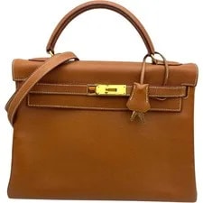 Hermès — Hermes Kelly 32 Cuyver Hardware With Dust #OK346 — Handbag — resale