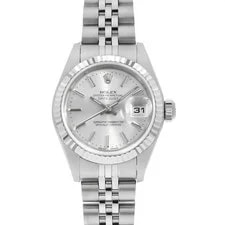 Rolex — Rolex Datejust 79174 Silver Bar Y Number Second Hand — Watch — resale