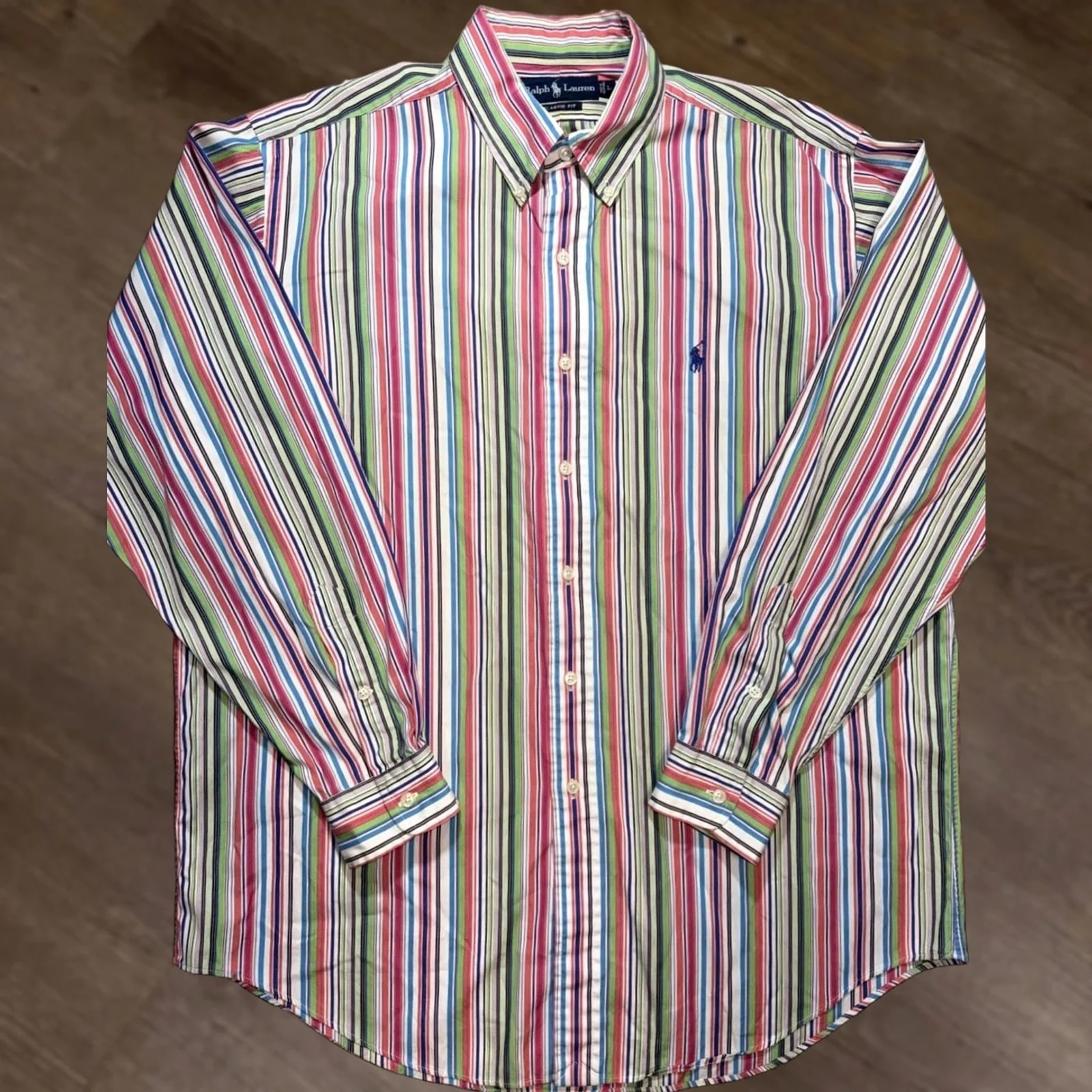 Polo Ralph Lauren — Polo Ralph Lauren Classic Fit Shirt 100% Cotton Short Sleeve Button-Down L Large Shirt — streetwear — resale