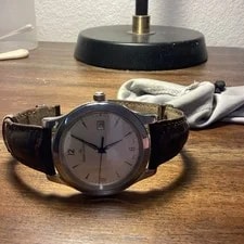 Jaeger-LeCoultre — Jaeger-LeCoultre Master Control Brown Leather Silver Dial Date — Watch — resale
