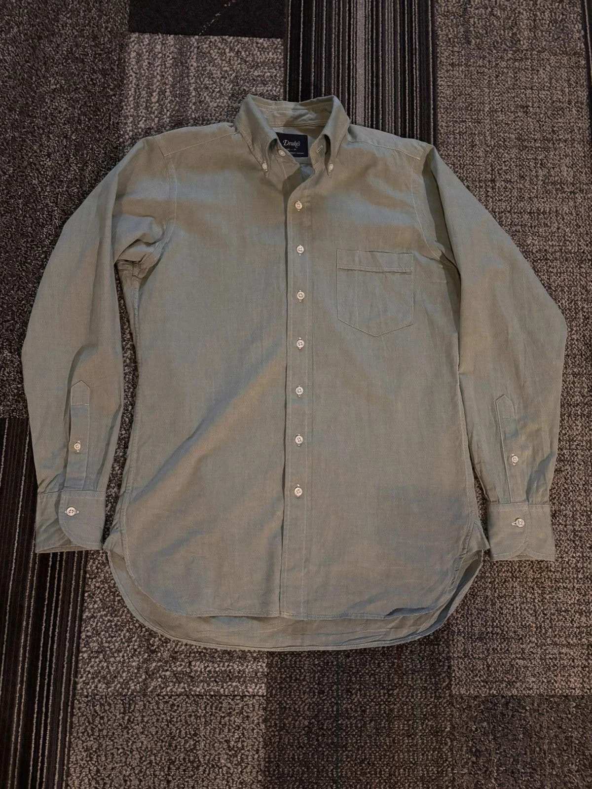 Drake’s London Light Cloth Button Down Shirt — streetwear — resale