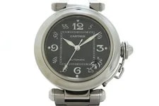 Cartier — Cartier Pasha C W31043M7 Stainless Steel 35mm Black Dial Automatic 2003 #DW693 — Watch — resale