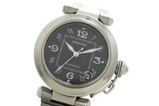 Cartier Pasha C W31043M7 Stainless Steel 35mm Black Dial Automatic 2003 #DW693 2