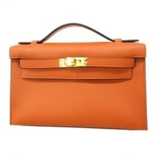 Hermès — Auth [6ea0102-g] Hermes Pochette Kelly Cible Metal Fittin... — Handbag — resale