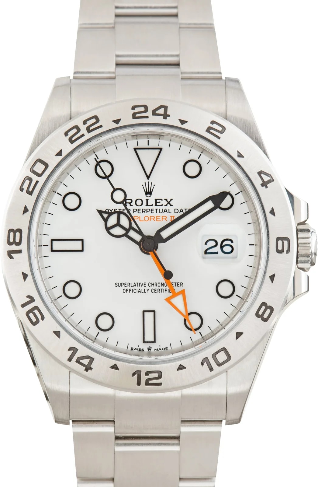 Rolex Explorer II Ref 226570 White Chromalight Dial 4