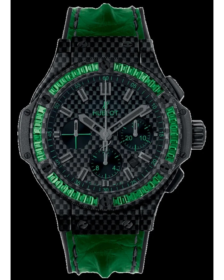 Worldofluxuryus — Hublot Big Bang Bezel Baguette Carbon — Watch — resale