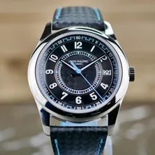 Patek Philippe — NEW Patek Philippe Calatrava 6007G-011 White Gold Blue Accent Dial 2026 Full Set — Watch — resale