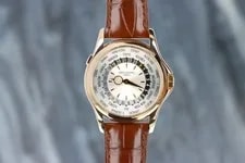 Patek Philippe World Time 5130R-001 Geneve Seal, Silver Guilloche Dial Rose Gold 2