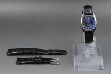 ! [Exc+5] Omega de Ville Square Blue Dial From Japan #750 3