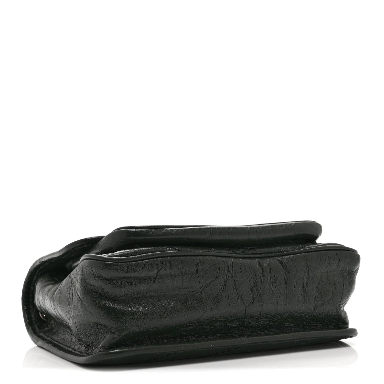 Crinkled Baby Niki Chain Satchel Dark 4