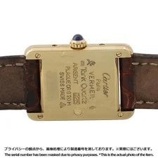 Cartier Tank Must W1003053 SV925 / Leather 28mm Ivory Dial Quartz #TZW481 3